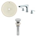 thumbnail image 1 of American Imaginations 16-in. W Round Bathroom Undermount Sink Set In Biscuit - Chrome Hardware - Overflow Drain Incl. AI-27037, 1 of 9