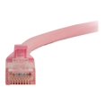 thumbnail image 2 of C2G 25 Pi Cat6a Sans Accroc Non Blindé (UTP) Patch Réseau Câble Ethernet - Rose - Patch Câble - RJ-45 (m) vers RJ-45 (m) - 25 Pi - UTP - CAT 6a - Moulé, Sans Accroc, Échoué - Rose, 2 of 3