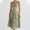 thumbnail image 1 of Mefallenssiah Robe Débardeur Sans Manches à Fente, Taille Mi-Haute, Imprimée, pour Femme, 1 of 4