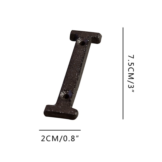 Meitianfacai Alloy Wrought Iron Number Letter DIY House Letter