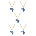 thumbnail image 2 of Maytalsory Lightweight And Comfortable Necklace Featuring Africa Map Pendant Statement Congo 5Set, 2 of 6