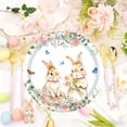 thumbnail image 1 of Uuiauoio 20Pcs Easter Tableware Colorful Easter Bunny Disposable Dinnerware Paper Plates Cups for Holiday Party Supplies Table Decorations(20 Plates), 1 of 6