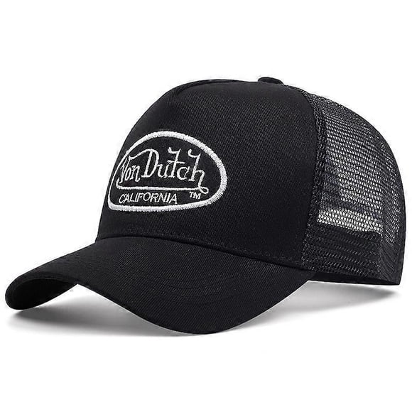 Von Baseball Cap Letter Sun Protection Mesh Embroidery Dutch Trucker Hat Vd California