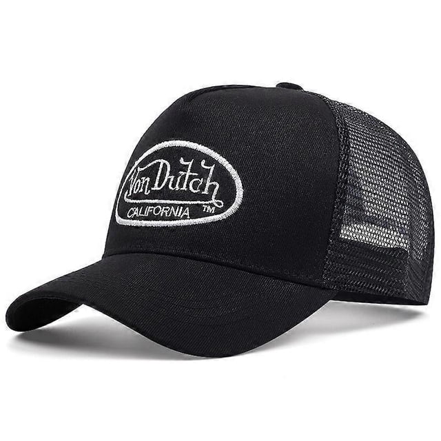 Von Baseball Cap Letter Sun Protection Mesh Embroidery Dutch Trucker Hat Vd California