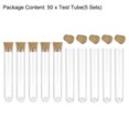 thumbnail image 4 of Unique Bargains 16x100mm Plastic Round Base Test Tubes with Cork Stoppers 50 Pack, 4 of 5