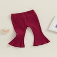 thumbnail image 3 of Infant Girl‘s Casual Leggings with Bell Bottom and Ribbed Texture, 3 of 8