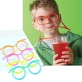 thumbnail image 2 of Graflsoa Color-Changing Fun Eyeglass Straws for Parties - Safe, Non-Toxic, and Perfect for Kids - Multiple Colors Available, 2 of 6