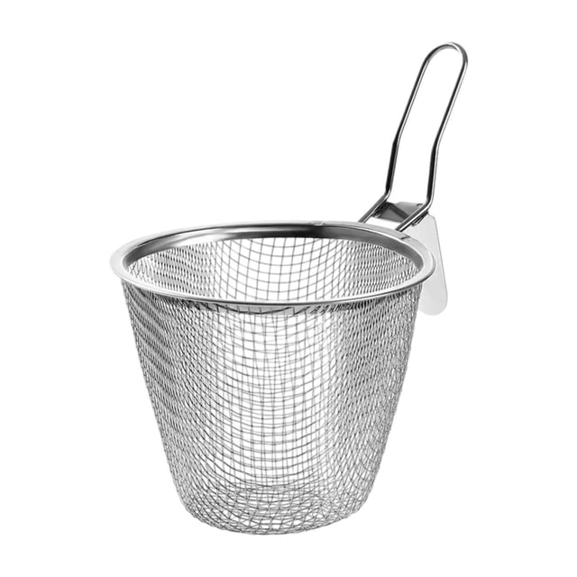 DOLITY Panier-Filtre à Nouilles avec Poignée, Panier de Cuisine pour Frire les Aliments, Passoire à Nouilles pour Raviolis Pâtes Cuisson Ramen Nouilles L