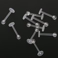 thumbnail image 3 of segolike 10Pcs 18G Acrylic Clear Labret Lip s Tragus Ear Body Jewelry Set, 3 of 9