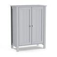 thumbnail image 1 of Patiojoy Bathroom Storage Cabinet Floor Storage Freestanding Organizer Cabinet Gray, 1 of 6