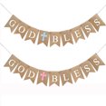 thumbnail image 4 of pitrice Baptism Decorations Delicate Religious Banner Adornment Flag Decoration Outdoor Hanging Banners for Scene Layout Decorating Use Blue, 4 of 9