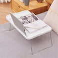thumbnail image 2 of Meitianfacai Foldable Laptop Desk Bed Table, Portable Lap Desk laptop Table with Storage Drawer and Cup Holder, Notebook Stand Reading Desk Breakfast Tray for Bed Couch Sofa Floor, 2 of 8