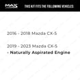 thumbnail image 3 of MAX Advanced Brakes - Front Brake Kit For 2016-2023 Mazda CX-5 (Naturally Aspirated Engine)| Carbon Ceramic Brake Pad and Rotor Kit| Drilled Slotted Brake Rotors, 3 of 10