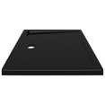 thumbnail image 2 of vidaXL Rectangular ABS Shower Base Tray Black 80x100 cm, 2 of 5