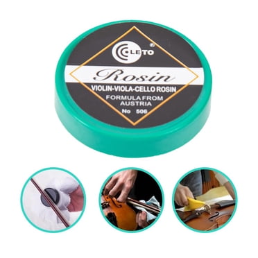 Gâteau à la Rosine – 506 pour Violon, Erhu, Violoncelle et Alto – Haute Qualité, Faible Poussière – Forte Adhérence – Ton Pur – Nœuds en Poils Synthétiques et de Cheval – Antidérapant – Professionnel