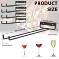 thumbnail image 2 of 4PCS Wine Glass Holder Set Wall Mounted Wine Glass Rack 11.81 inch Iron Wire Glasses Storage Hanger, 2 of 8