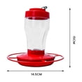 thumbnail image 3 of Kieccall Hummingbird Feeders for Outdoors - Package of 2 Red Plastic Feeders, Ant-Proof Hanging Design, Durable and Easy to Clean, for Garden and Patio, 3 of 5