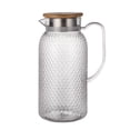 thumbnail image 2 of weibbin Jug Plastic Juices Pitcher PC High Temperature Proof Bar KTV Beverage Jug For Restaurant Fruit Tea 1L, 2 of 6