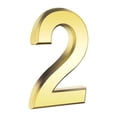 thumbnail image 2 of Address Numbers for Houses3 Inch Gold Modern House Numbers Mailbox Numbers 0-9 Self-Adhesive Street Door Home Address Metal Numbers for Outside Or Inside Signs Easy Install, 2 of 2
