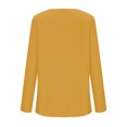 thumbnail image 4 of Womens Long Sleeve V Neck T Shirts 2025 Casual Basic Ribbed Knit Tops Lightweight Stretch Pullover Sweater Shirts, 4 of 5