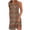 L Multicolor, variant on Lolmot Casual Dress for Women Ladies' Loose Casual Fashionable Retro Printed Sleeveless V-Neck Dress Short Sleeveless V-Neck Dress Sleeveless Dress for Women
