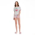 thumbnail image 2 of No Boundaries Women's Tee and Boxer Short 2-Piece Set, 2 of 6