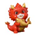 thumbnail image 2 of Resin Chinese Dragon Statue Souvenirs Cute for Bookshelf Entryway Home Decor A, 2 of 8