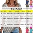 thumbnail image 3 of Wensltd Women's Summer Loose Blouses Printed Ruffled Sleeve Square Neck Top, 3 of 6