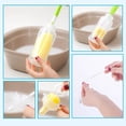 thumbnail image 1 of 6-Piece Bottle Cleaning Brush Set with Soft Sponge for Standard Wide Mouth Containers, 1 of 6