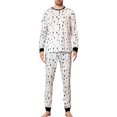 thumbnail image 2 of Family Matching Christmas Pajamas Set, Christmas Tree Print Long Sleeve Tops Long Pants Sleepwear Set, 2 of 7
