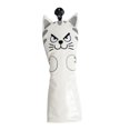 thumbnail image 2 of Golf Club Head Covers Mallet Putter Cat Pattern Accessories Putter Cue Headcover 5 Fairwaywood White, 2 of 8