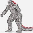 thumbnail image 1 of Monster Mechagodzilla Action Figure 2021 - Movable Joints, 1 of 6