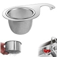 thumbnail image 2 of Binwennn Ssiioob Fine Mesh Stainless Steel Colander Stainless Steel Filter Kitchen 304 Stainless Steel Draining Stainless Steel Fine Mesh Strainer Kitchen Gadgets Bread Board Rack Dish Drainer Rack, 2 of 8