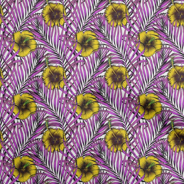 oneOone Cotton Poplin Medium Yellow Fabric Tropical Sewing Craft Projects Fabric Prints By Yard 56 Inch Wide