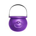 thumbnail image 2 of 8 Inch Plastic Cauldron Kettle For St. Day And Halloween Large Bucket For Table Decorations Centerpieces, 2 of 8