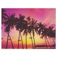 thumbnail image 2 of Row of Beautiful Palms under Magenta Sky - Extra Large Wall Art Landscape, 2 of 3