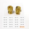 thumbnail image 1 of Motorcycle Carburetor 4mm Thread M4 Round Main Jet Size 110-155 For Kenhin CarbMikuni Minimoto Gy6 139qmb 50cc  Injector Nozzle, 1 of 2