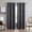 Charcoal, variant on Evelyn Embossed Thermal Grommet Blackout Curtains Room Darkening, Noise Reduction Fabric Blocks 97% of Sunlight (Panel Pair 38" W x 108" L, Ivory)