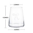 thumbnail image 5 of Holiday Time Bow Stemless Wine Glass 17oz, 5 of 5