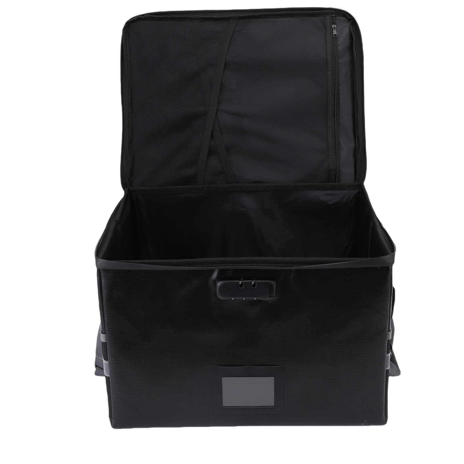 Boîte de Rangement Ignifuge, Organisateur de Documents Étanche avec Poignée Robuste pour Usage Domestique et Extérieur
