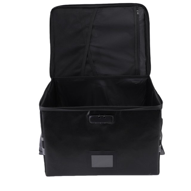 Boîte de Rangement Ignifuge, Organisateur de Documents Étanche avec Poignée Robuste pour Usage Domestique et Extérieur