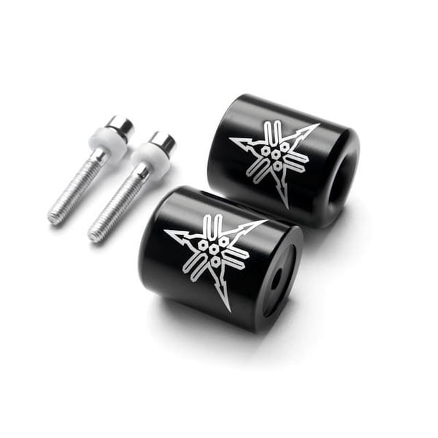 Krator Embouts de Guidon Logo Poignées Compatibles avec Yamaha YZF R6 2012