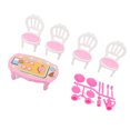 thumbnail image 1 of Table à Manger de Maison de Poupée Chaises 1:16 Plastique Haute Simulation Table Miniature Chaises pour Décoration DIY, 1 of 8