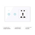 thumbnail image 1 of Smart Switch,Wi-fi Wall 2 Switch Voice Compatible Outlet With Compatible With Voice Compatible Switch App With Wi-fi App Remote Wall Outlet 2 Switch Outlet 95-250v Wi-fi Universal White 2, 1 of 5