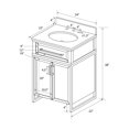 thumbnail image 3 of DHP Jamison 24” Industrial Bathroom Vanity, 3 of 9