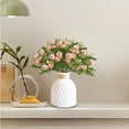 thumbnail image 4 of LSLJS Artificial Flowers Simulated Wedding Flowers Lofty Consort's Tea Buds Silk Flower Decorations Reusable Bouquet for Home Party Office Wedding Reunite Reception Table Decoration Artificial Flowers, 4 of 5