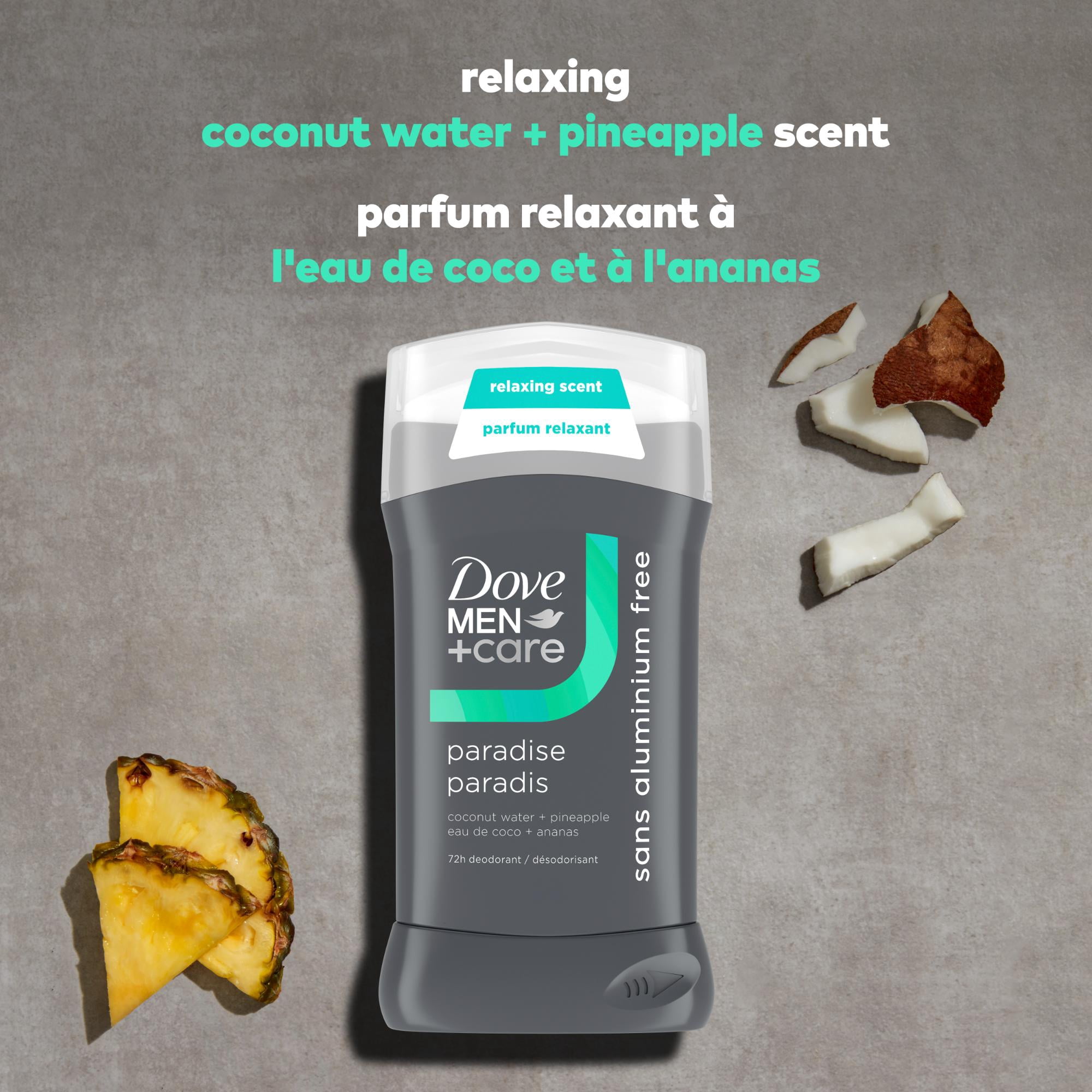 Dove Men+Care Désodorisant en Bâton Protection Anti-Odeurs 72 H Paradis, 85 g