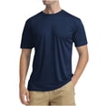 thumbnail image 1 of Summer Lightweight Sun Shirt for Men UPF 50+ Rash Guard Shirt Short Sleeve Breathable Quick Drying Running Hiking Cycling Shirts, 1 of 2
