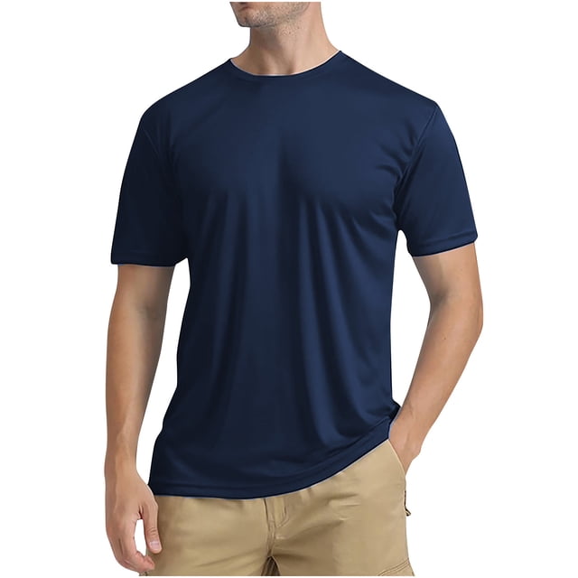 Summer Lightweight Sun Shirt for Men UPF 50+ Rash Guard Shirt Short Sleeve Breathable Quick Drying Running Hiking Cycling Shirts