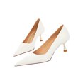 thumbnail image 2 of Woobling Escarpins Confort pour Femmes à Bout Pointu Chaussures de Travail Blanches 7, 2 of 6